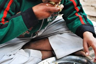 Group of happy children in school uniform
